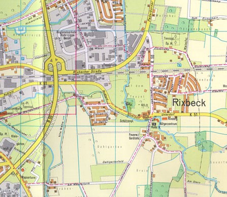 Stadtplan von Rixbeck